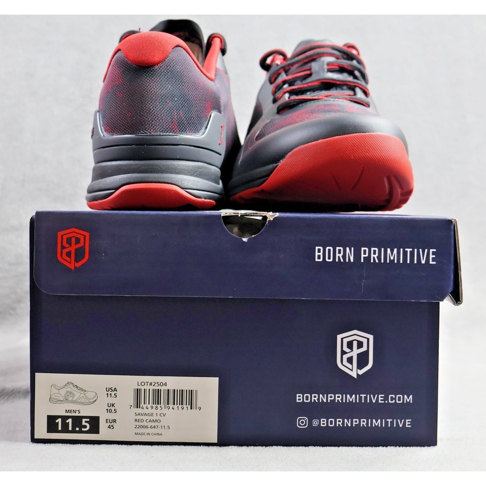 Mens Born Primitive Savage 1 Training Shoes 11.5 Red camo 22006-647 - Picture 5 of 6